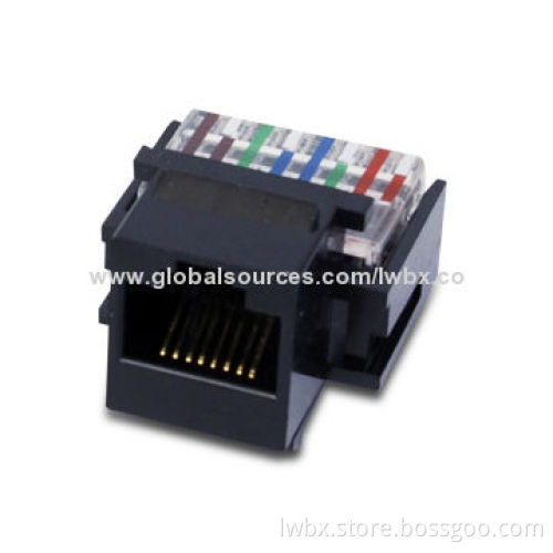 CAT3 Keystone Jack in Tooless Type, with High Temperature Thermoplastic Housing